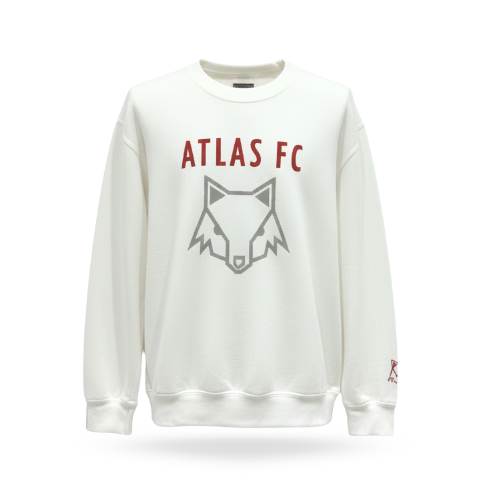 CREWNECK ATLAS FC ZORRO CLASICO GRAY OVER WHITE