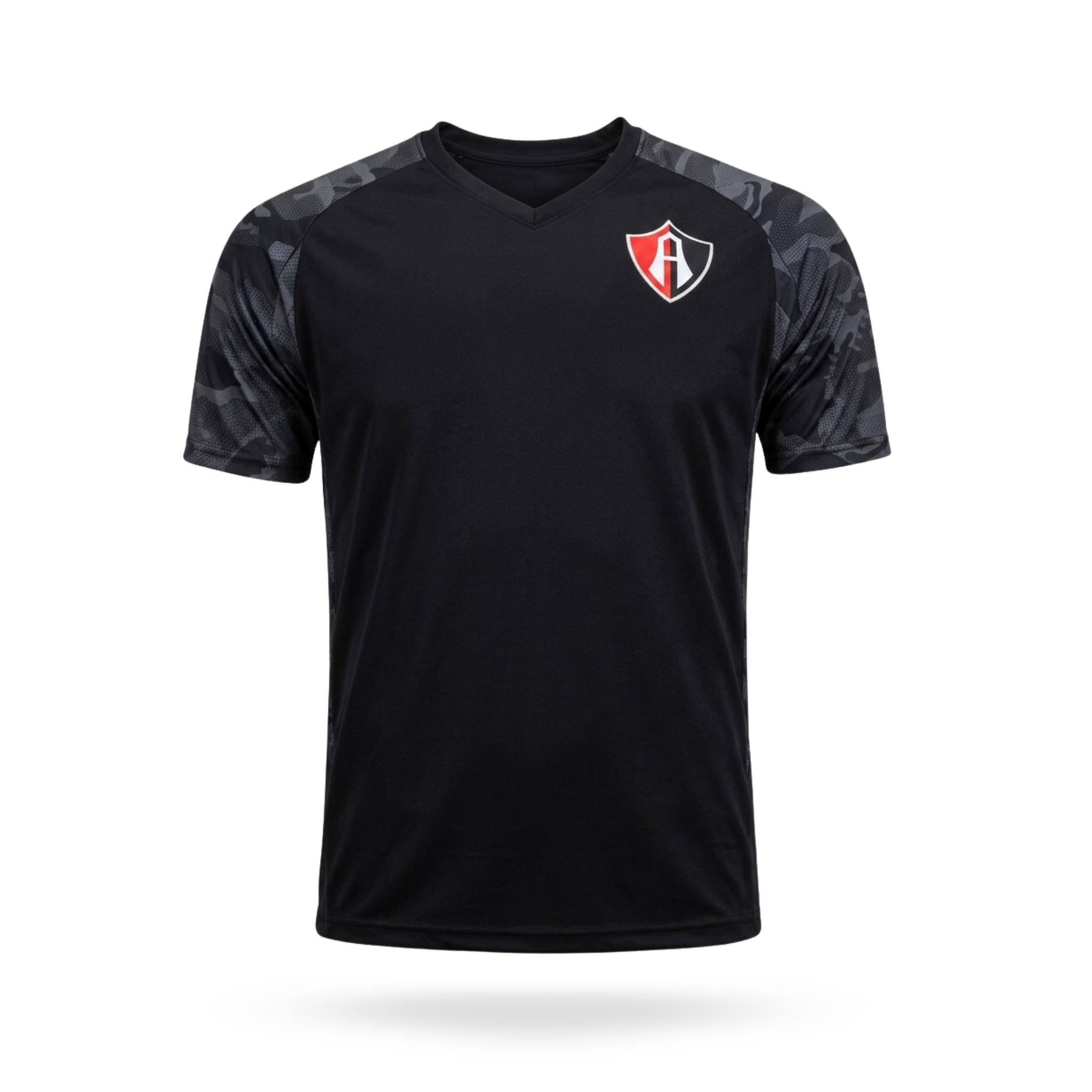 PLAYERA DEPORTIVA BLACK CAMUFLAJE ATLAS FC