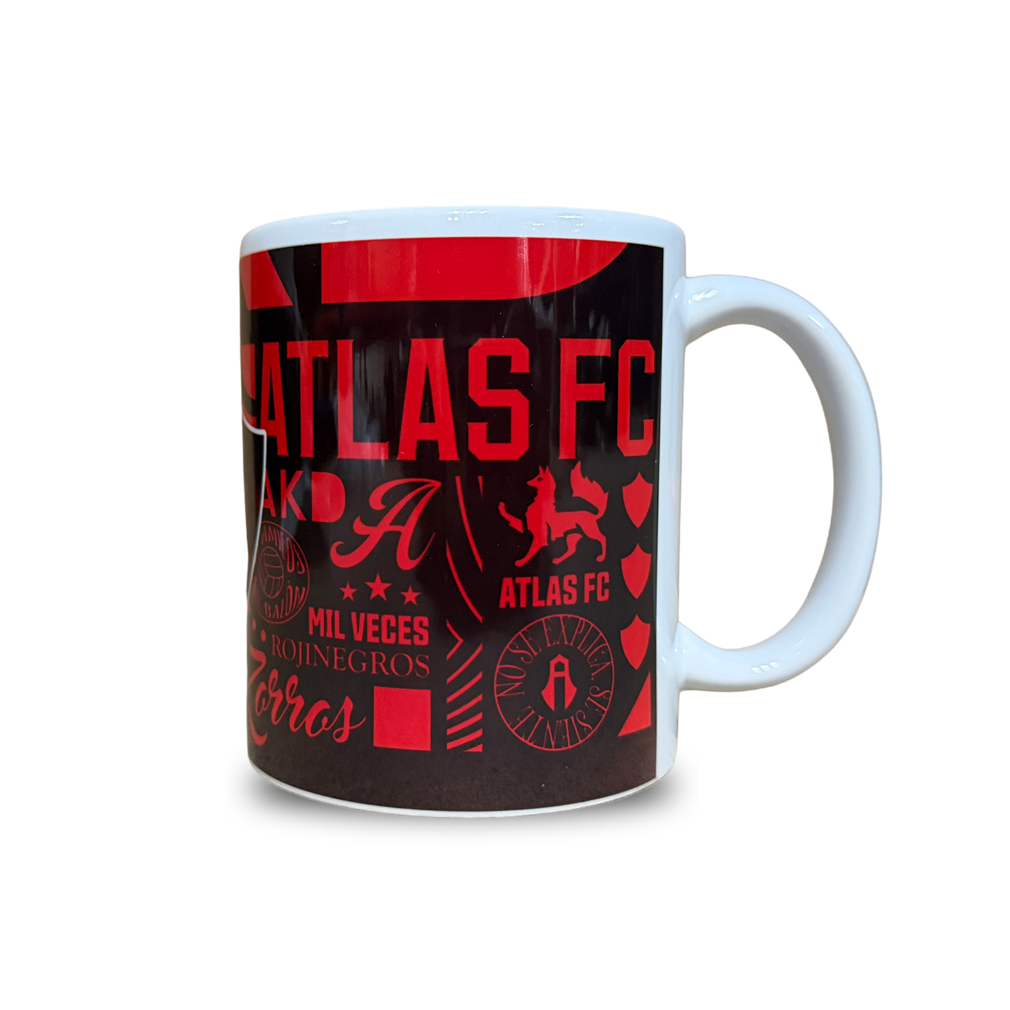 TAZA CERÁMICA ATLAS FC DISEÑO ROJINEGRO-2
