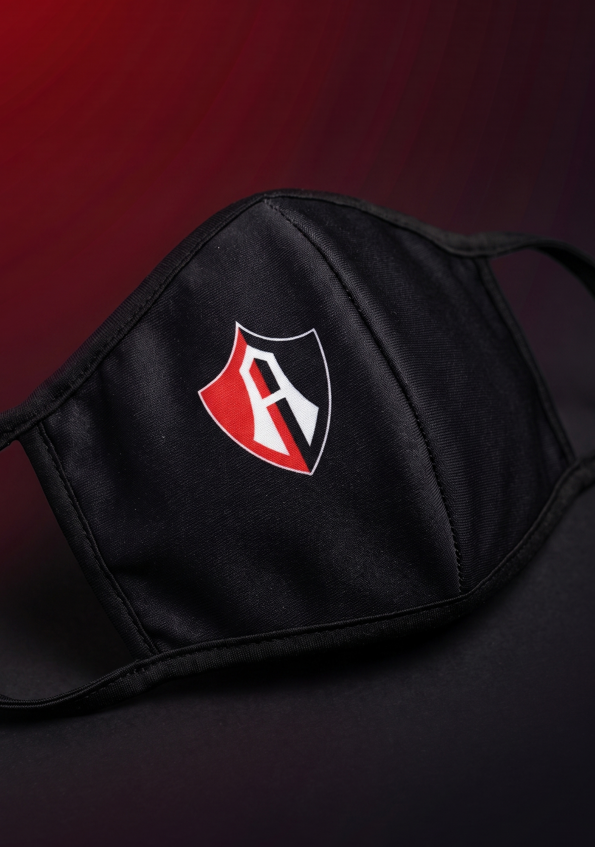 CUBREBOCAS ESCUDO ATLAS FC NEGRO