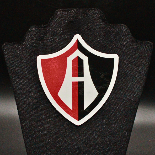 STICKER ESCUDO ATLAS FC EN VINIL TRANSPARENTE-1