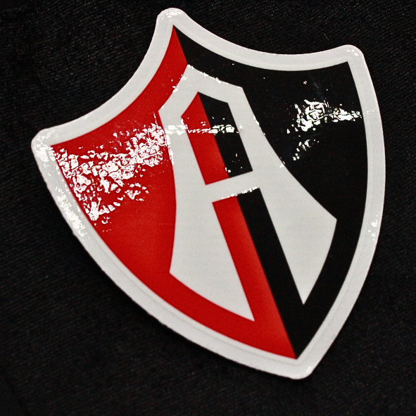 STICKER ESCUDO ATLAS FC EN VINIL TRANSPARENTE-2