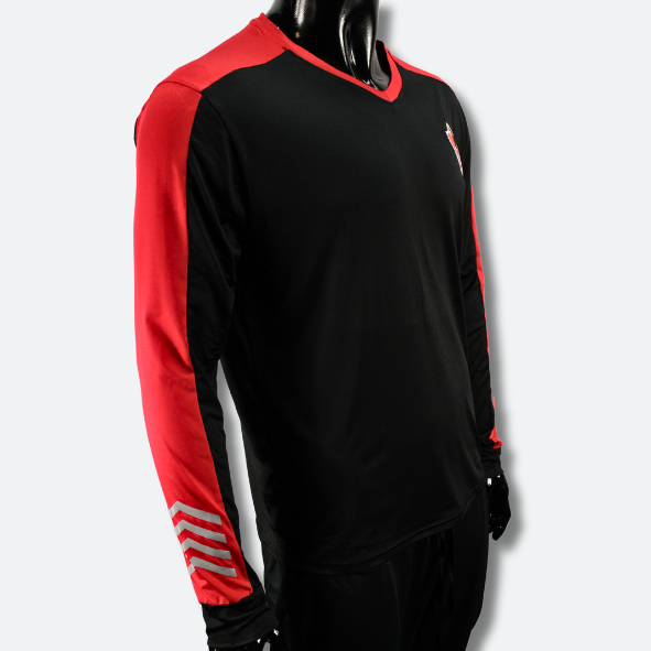 PLAYERA DE COMPRESION URBAN RED AND BLACK ATLAS FC-2
