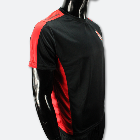 PLAYERA SPORT BLACK AND RED ATLAS FC-3