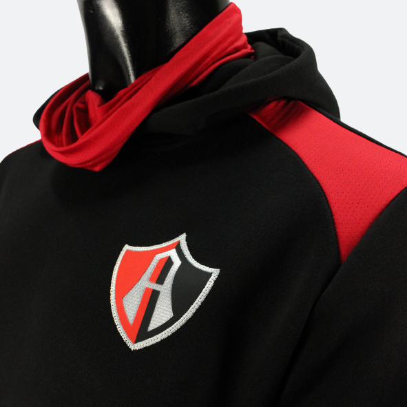 SUDADERA PASAMONTAÑAS ROJINEGRA ATLAS FC-3