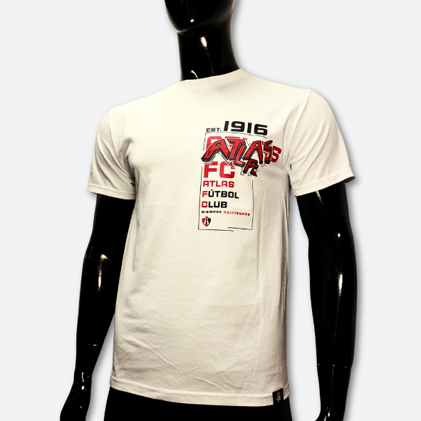 PLAYERA OFICIAL 1916 ATLAS FC EN COLOR BLANCO-2