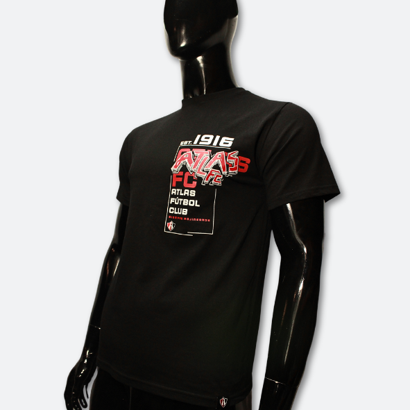PLAYERA OFICIAL 1916 ATLAS FC EN COLOR NEGRO-2