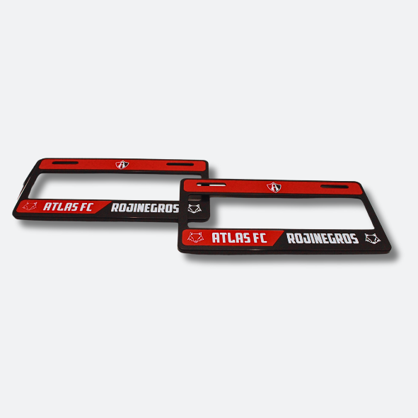 PORTA PLACAS ATLAS FC ROJINEGROS-3