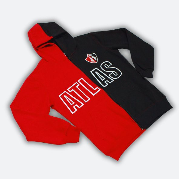 SUDADERA ROJINEGRA ATLAS FC RETRO-2