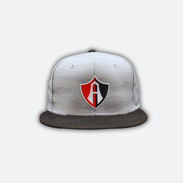 GORRA FLAT ESCUDO ATLAS FC CAMUFLAJE GRIS-3