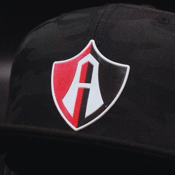 GORRA FLAT ESCUDO ATLAS FC CAMUFLAJE BLACK-3