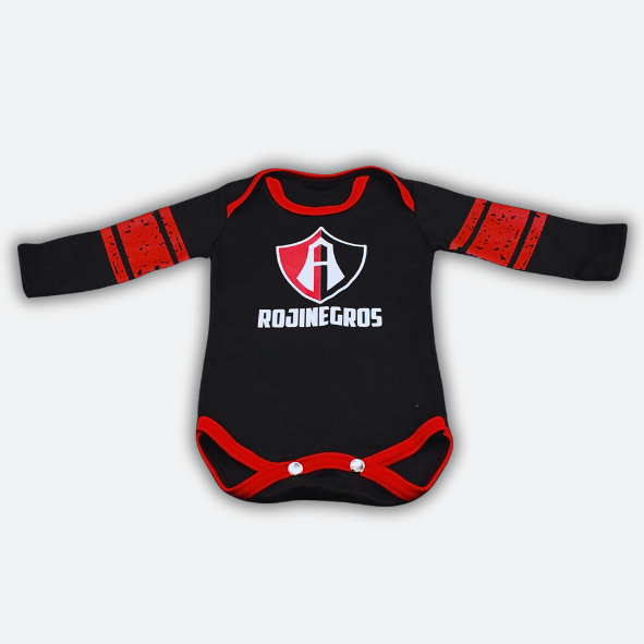 PAÑALERO ATLAS FC ESCUDO CLÁSICO MANGA LARGA - Rojinegros