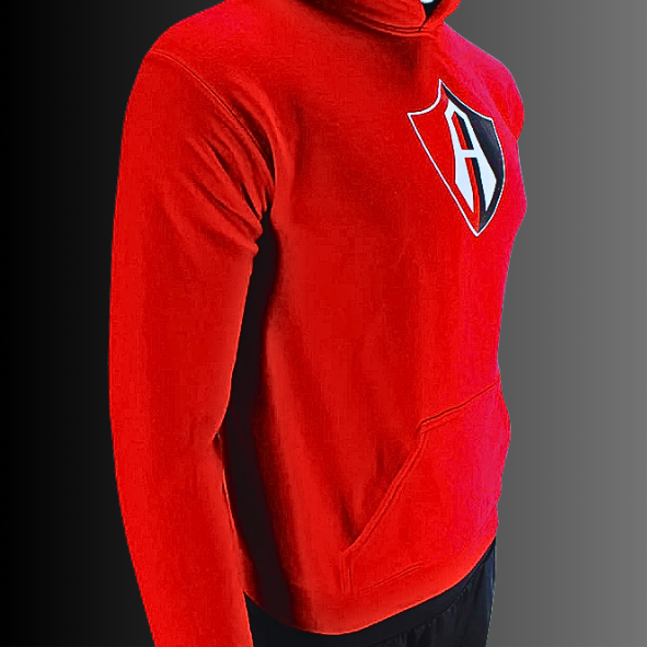 HOODIE INFANTIL INSTITUCIONAL ROJO ATLAS FC-3