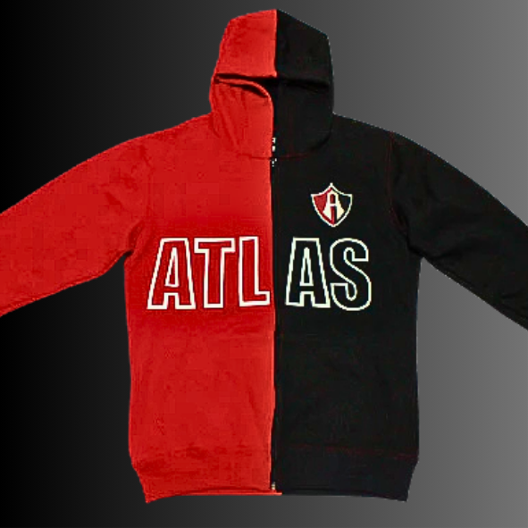SUDADERA ROJINEGRA ATLAS FC RETRO