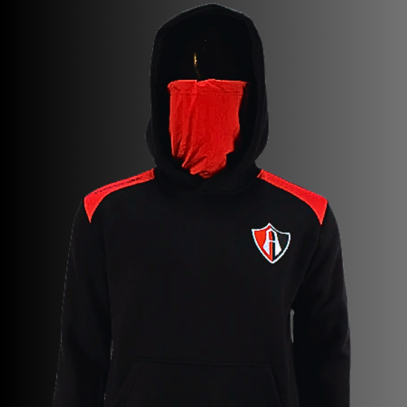 SUDADERA PASAMONTAÑAS ROJINEGRA ATLAS FC-2