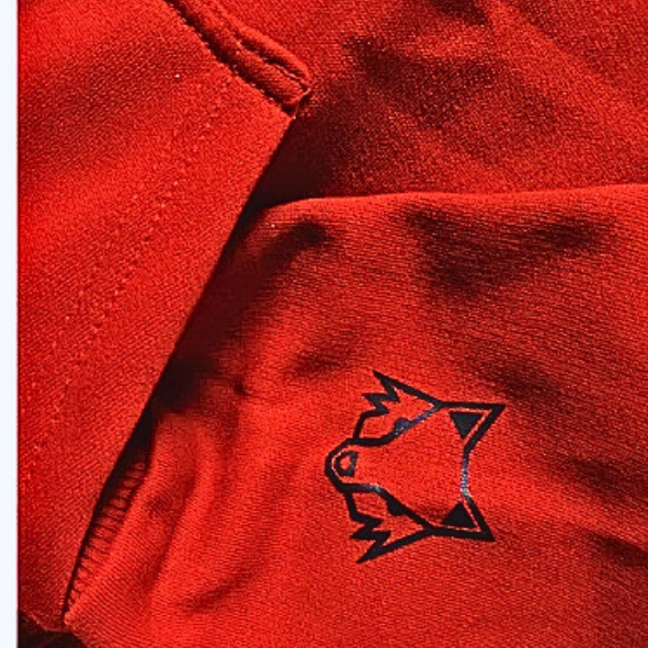 SUDADERA CERRADA ATLAS FC ESCUDO RED - Rojinegros