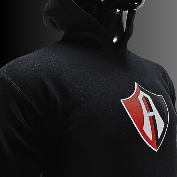 HOODIE INFANTIL ESCUDO ATLAS FC BLACK-2