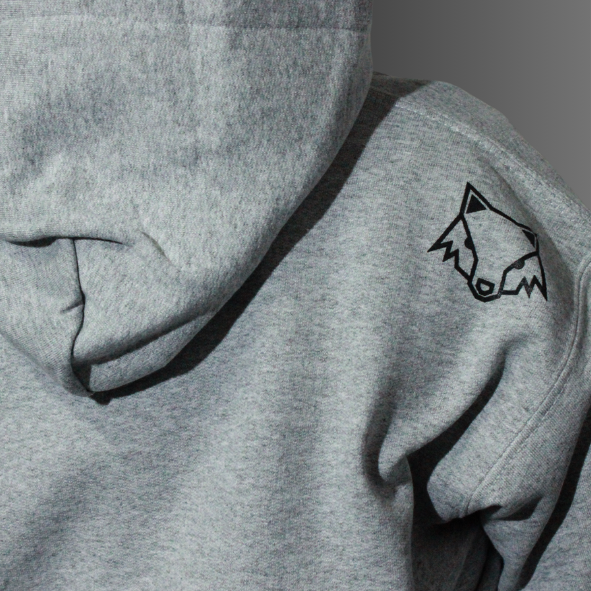 HOODIE INFANTIL ESCUDO ATLAS FC GRAY-3