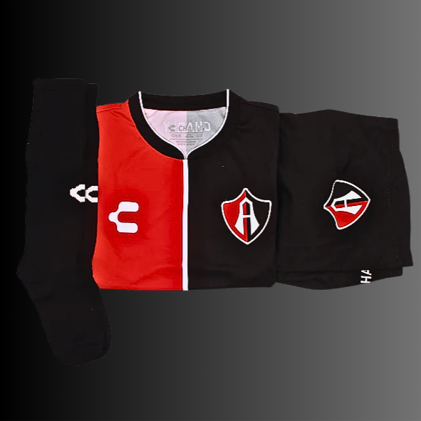 KIT OFICIAL DE ACADEMIAS DE FUTBOL ATLAS FC PARA NIÑO LOCAL-1