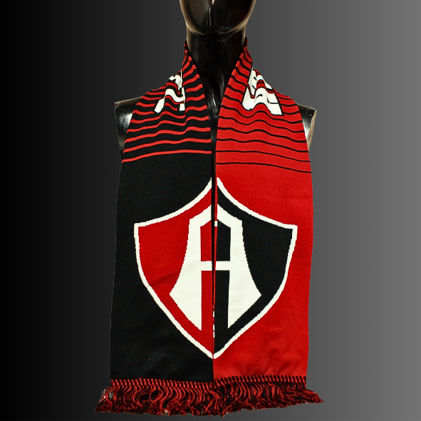 BUFANDA ATLAS FC ROJINEGROS