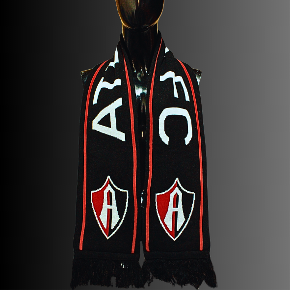 BUFANDA ATLAS FC EN COLOR NEGRO