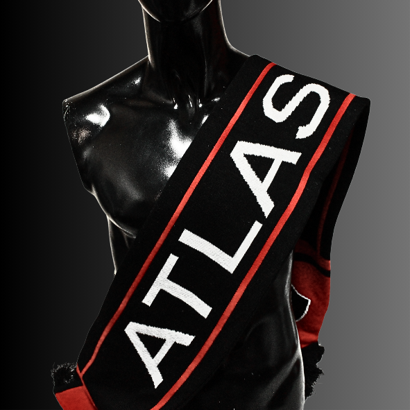 BUFANDA ATLAS FC EN COLOR NEGRO-4