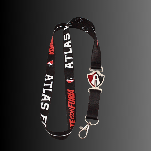 PORTAGAFETE ATLAS FC ESCUDO METALICO - Rojinegros