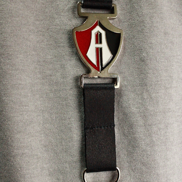 PORTAGAFETE ATLAS FC ESCUDO METALICO - Rojinegros