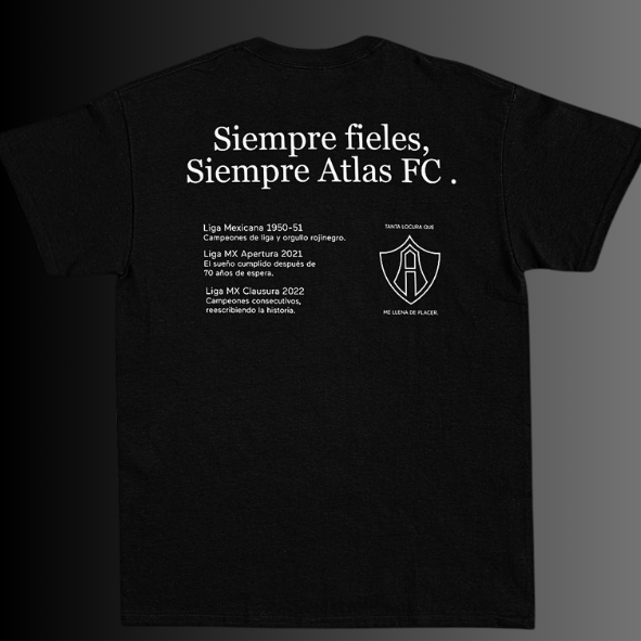 PLAYERA ATLAS FC SIEMPRE FIELES OVS-2