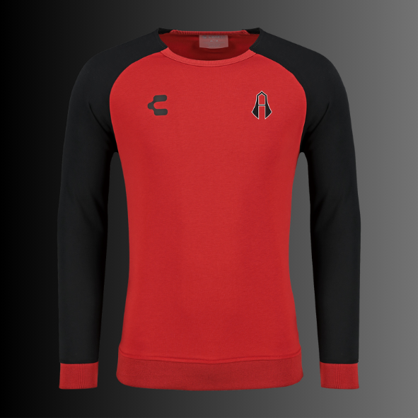 SUÉTER CHARLY SPORT FÚTBOL EQUIPAMIENTO ATLAS 25/26 COLOR ROJO NEGRO PARA HOMBRE-3