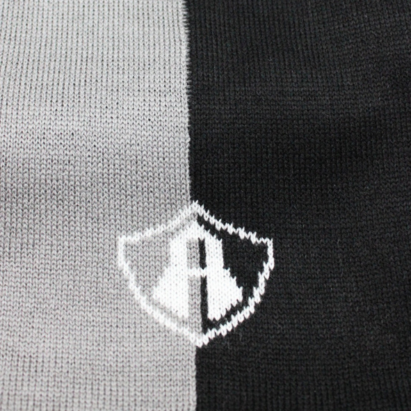 BUFANDA 2 TONOS BLACK OVER GRAY ATLAS FC-5