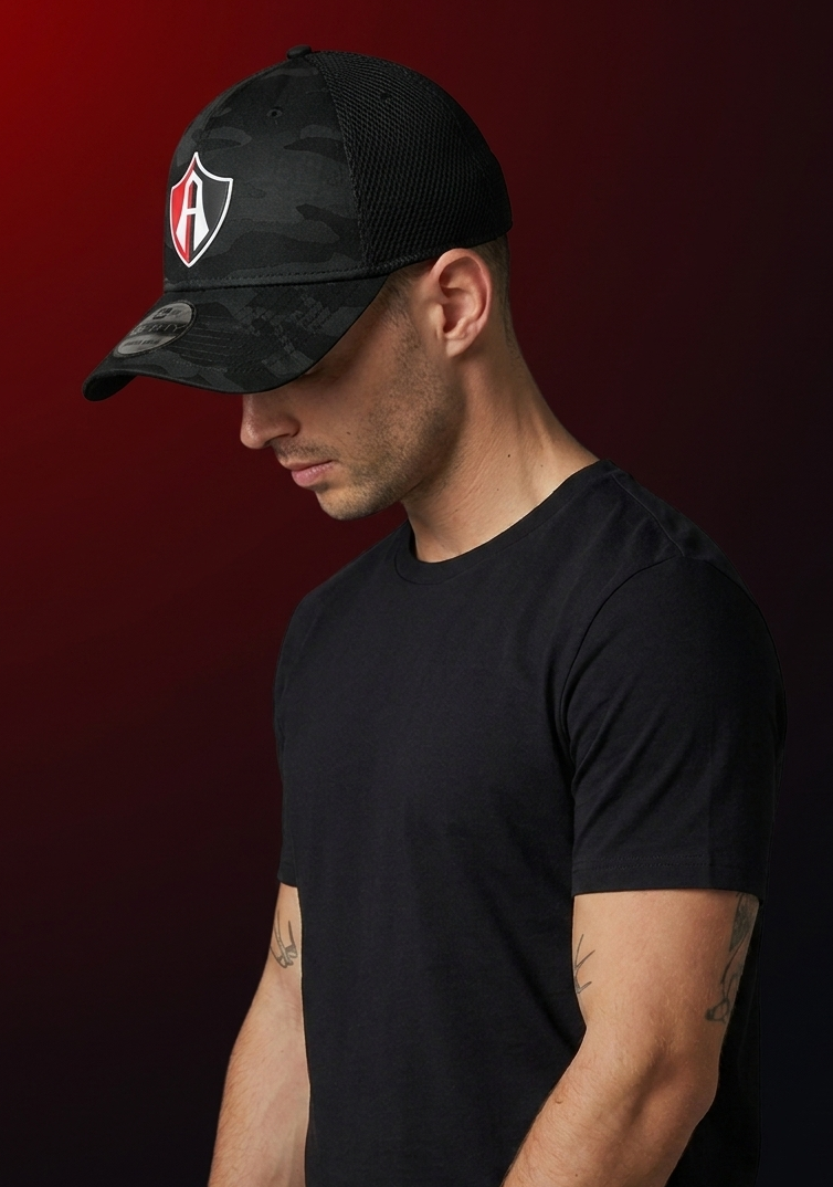 GORRA ESCUDO ATLAS FC CAMUFLAJE BLACK