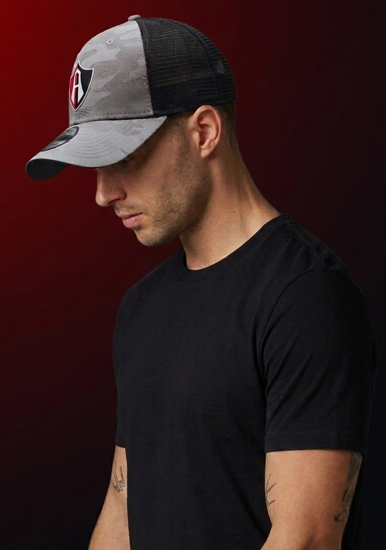 GORRA ESCUDO ATLAS FC CAMUFLAJE GRIS