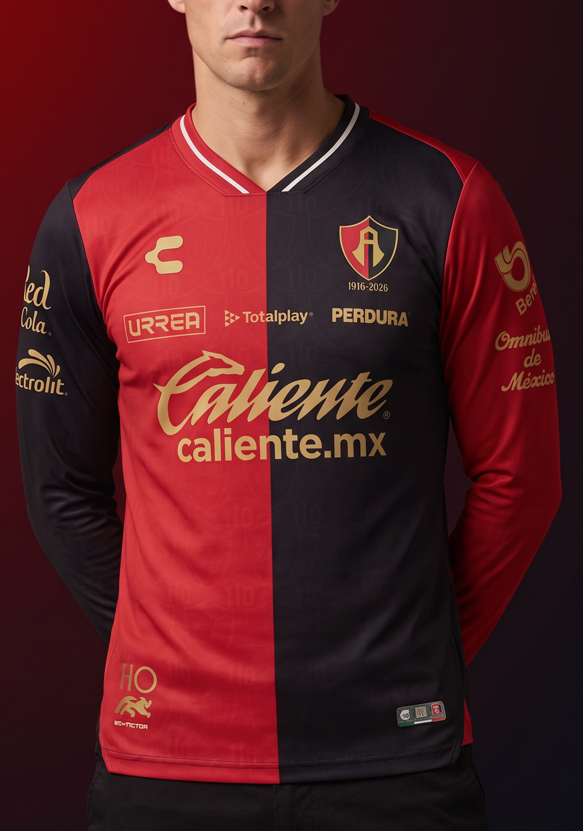 JERSEY LOCAL MANGA LARGA CABALLERO ATLAS FC 26/27