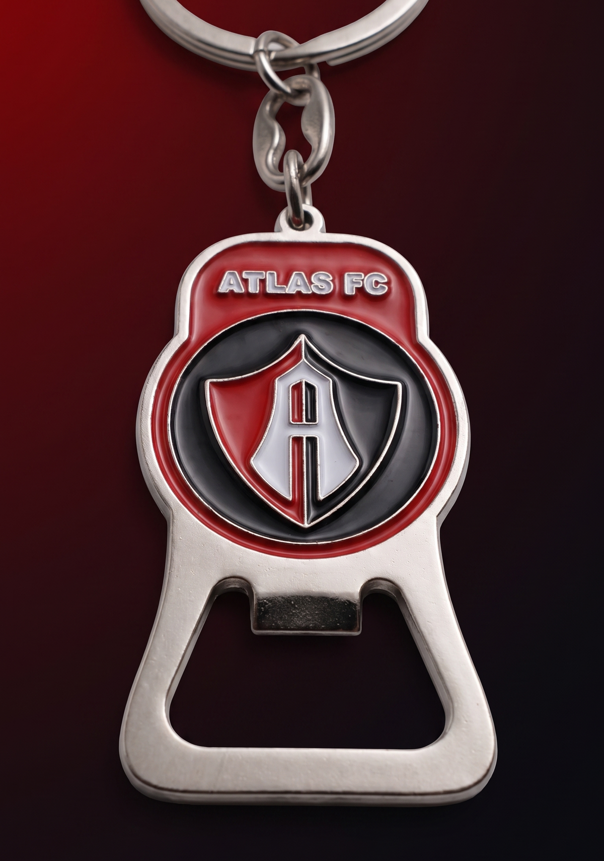 LLAVERO ATLAS FC ESCUDO CON DESTAPADOR