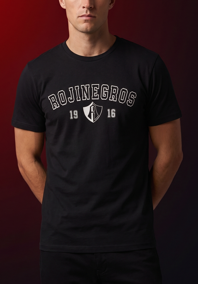 PLAYERA ATLAS FC ROJINEGROS AL FRENTE