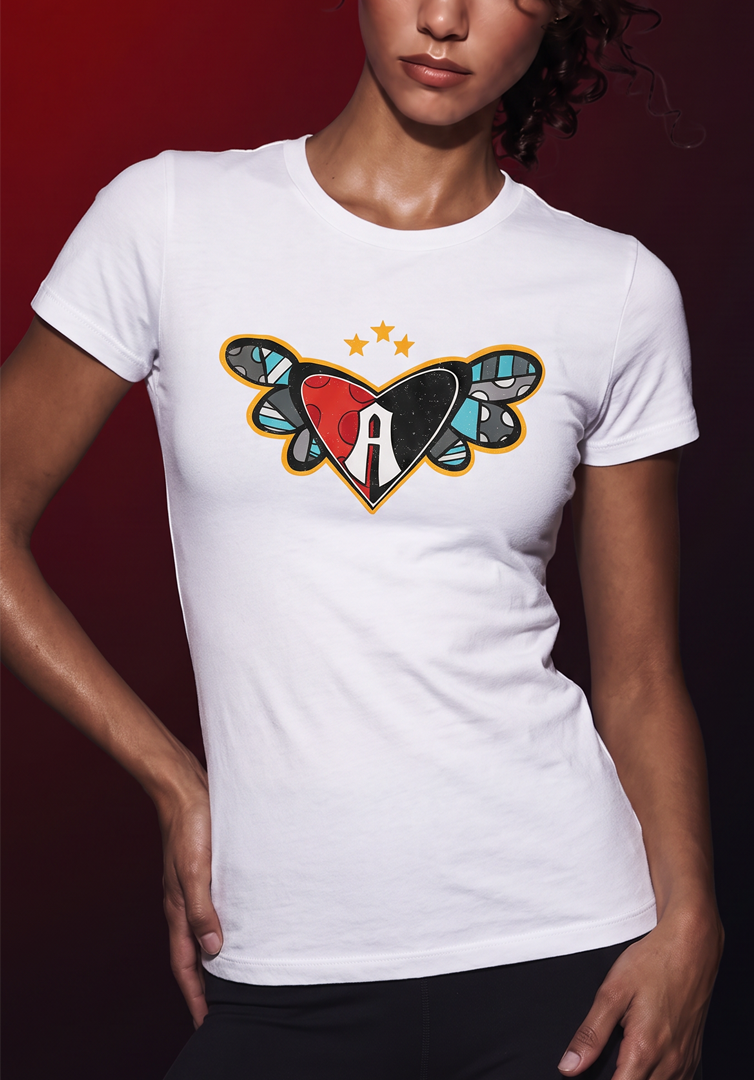 PLAYERA ESTILO POP ART "I LOVE ATLAS"