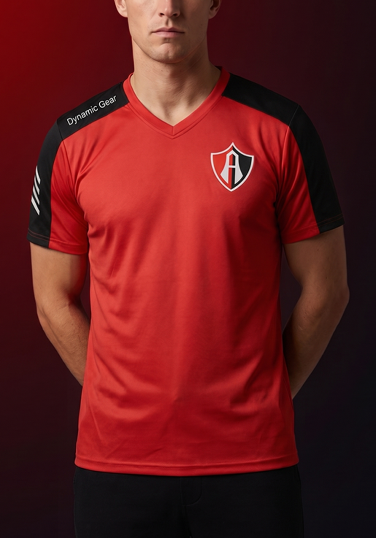 PLAYERA SPORT RED AND BLACK ATLAS FC-thumbmail-2