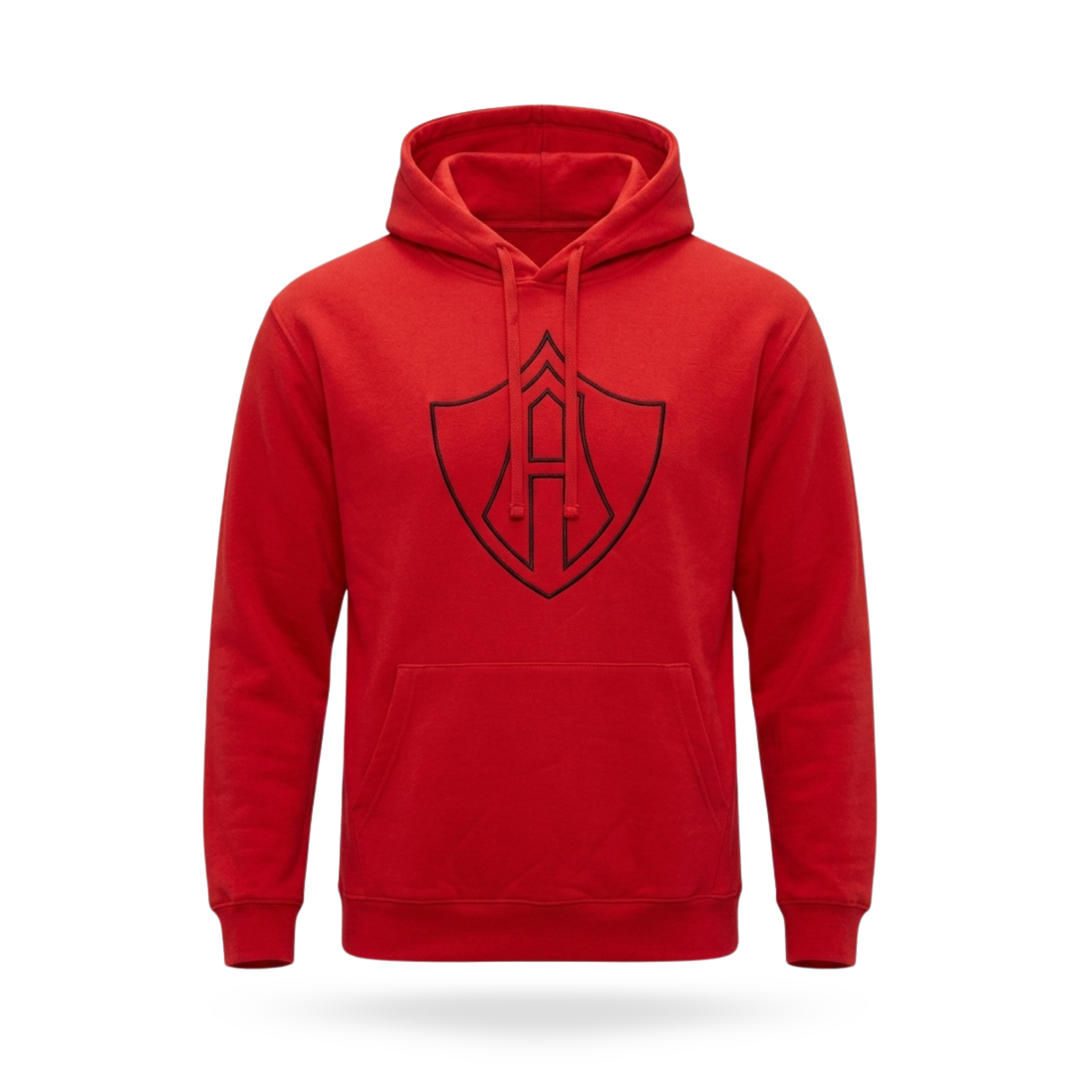 SUDADERA CERRADA ATLAS FC ESCUDO RED