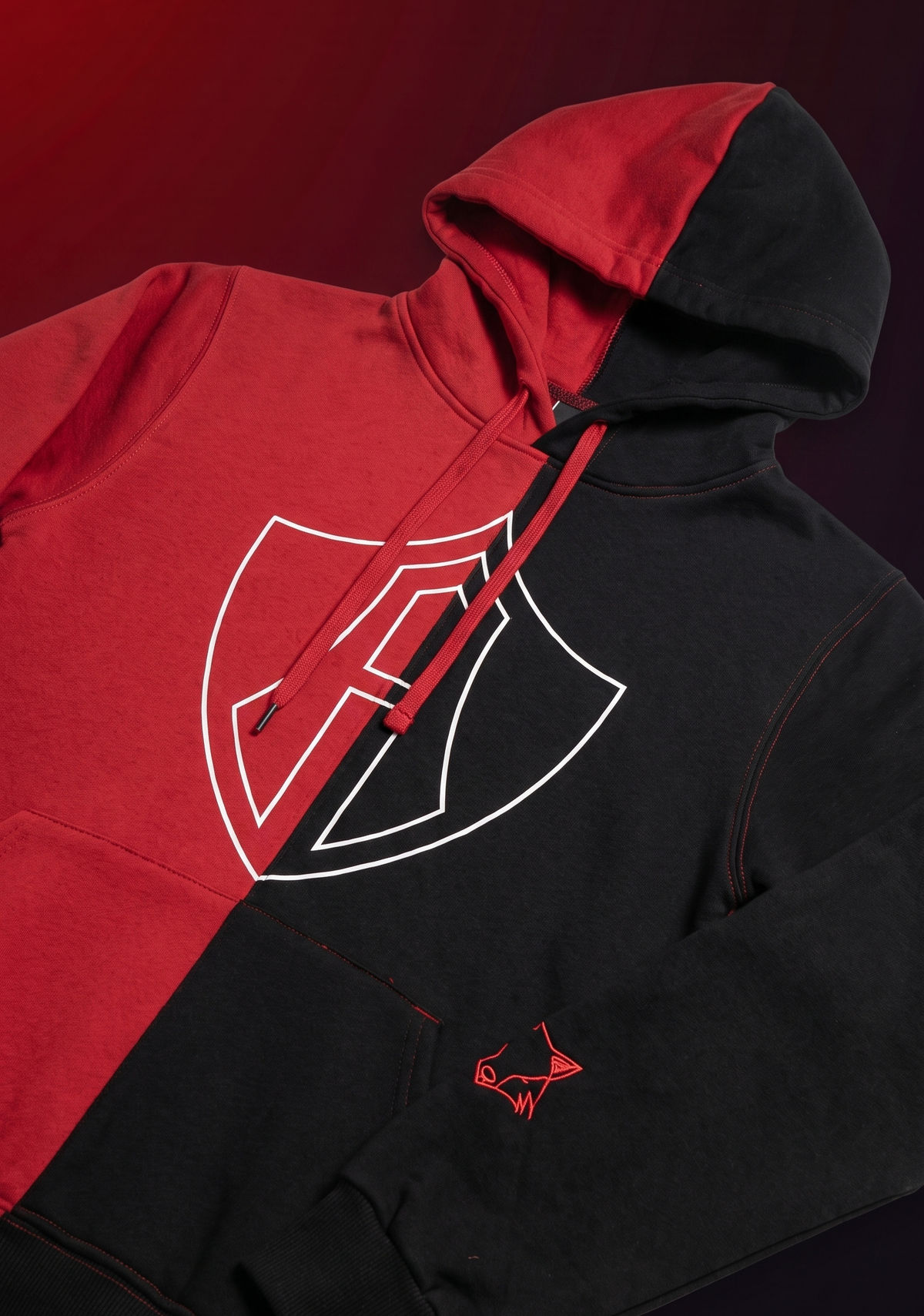 SUDADERA ROJINEGRA INFANTIL ATLAS FC