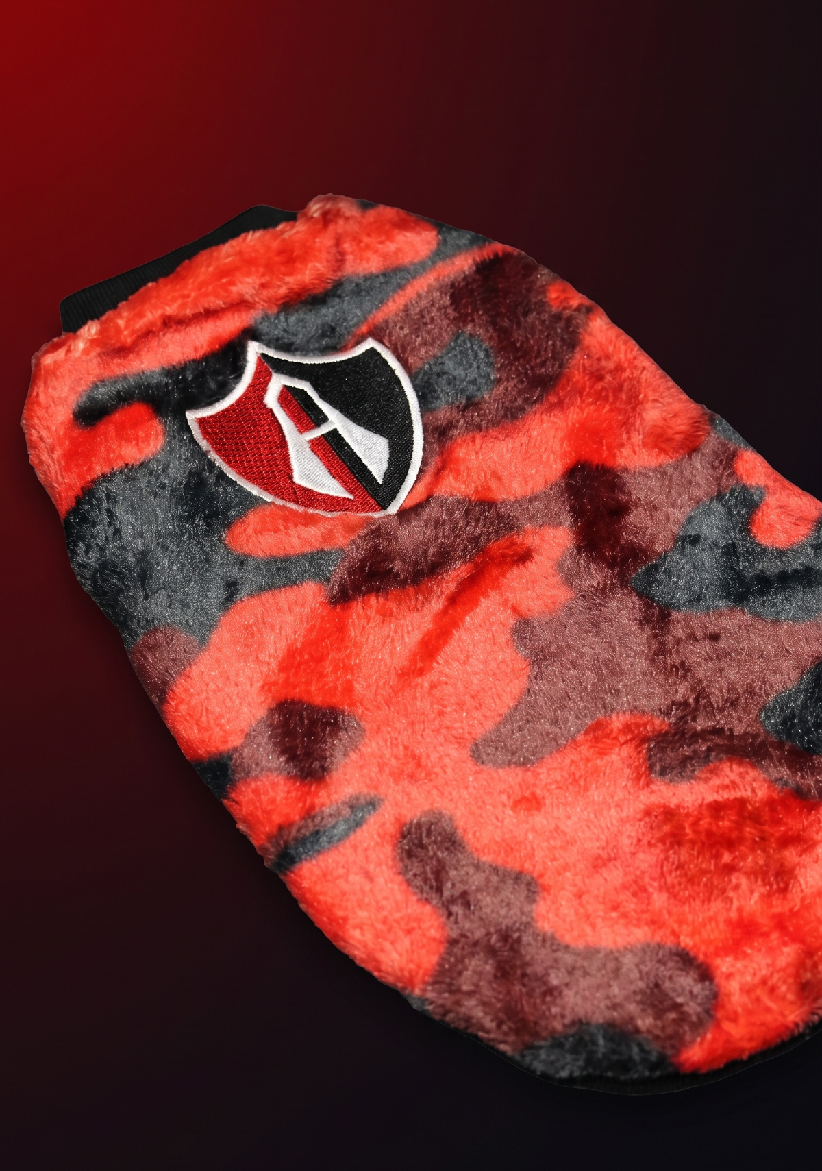 SUETER MASCOTA CAMUFLAJE ROJINEGRO