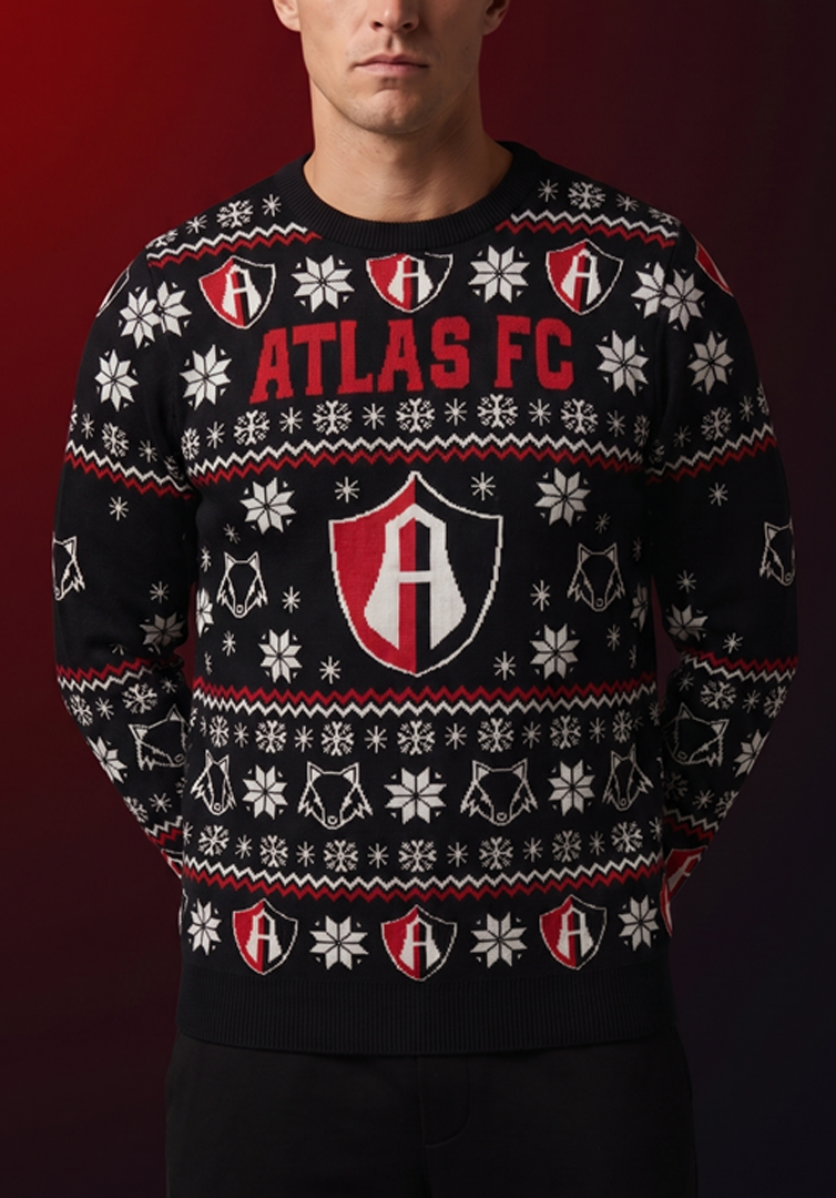 SUETER NAVIDEÑO ATLAS FC ADULTO 2025
