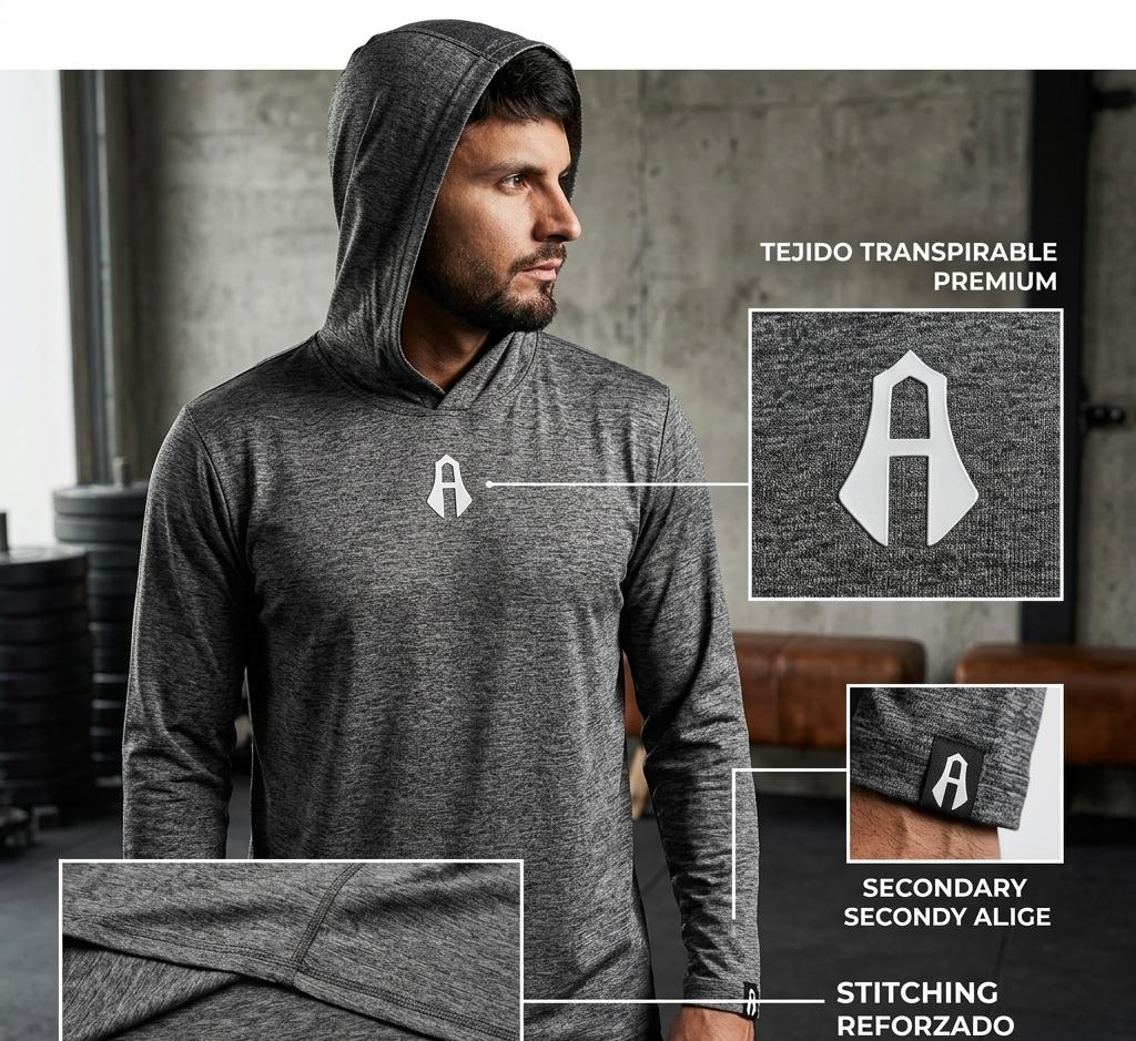 HOODIE SPORT ATLAS FC MANGA LARGA-2