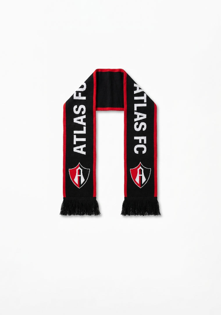 BUFANDA ATLAS FC EN COLOR NEGRO