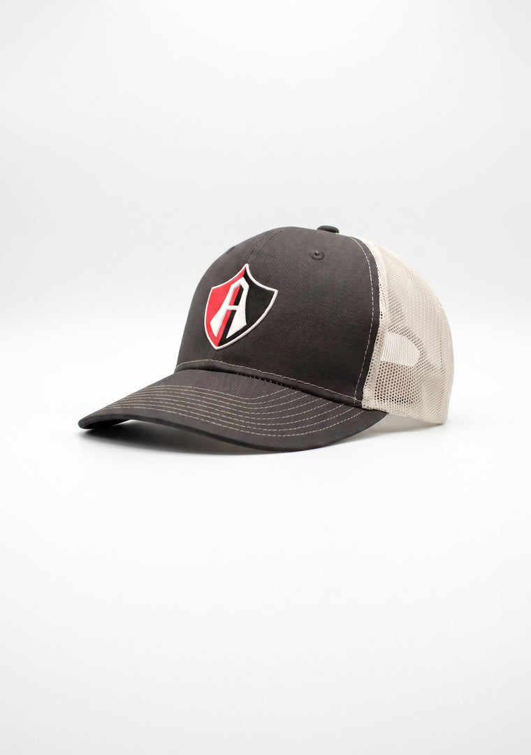 GORRA ATLAS FC EN COLOR GRIS CON BLANCO