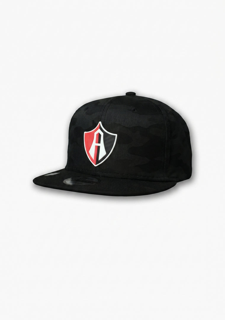 GORRA FLAT ESCUDO ATLAS FC CAMUFLAJE BLACK