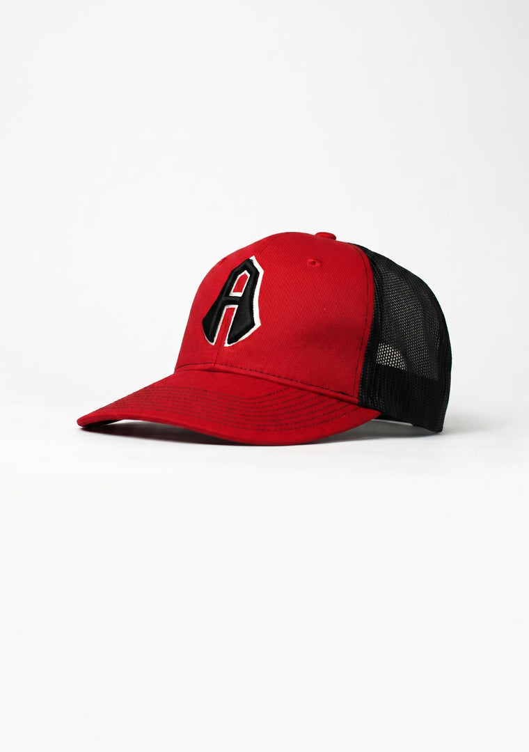 GORRA ROJINEGRA EMBLEMA ATLAS FC