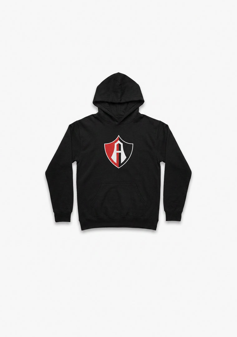 HOODIE INFANTIL ESCUDO ATLAS FC BLACK