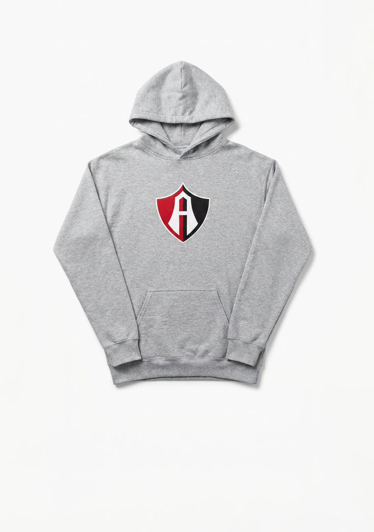 HOODIE INFANTIL ESCUDO ATLAS FC GRAY