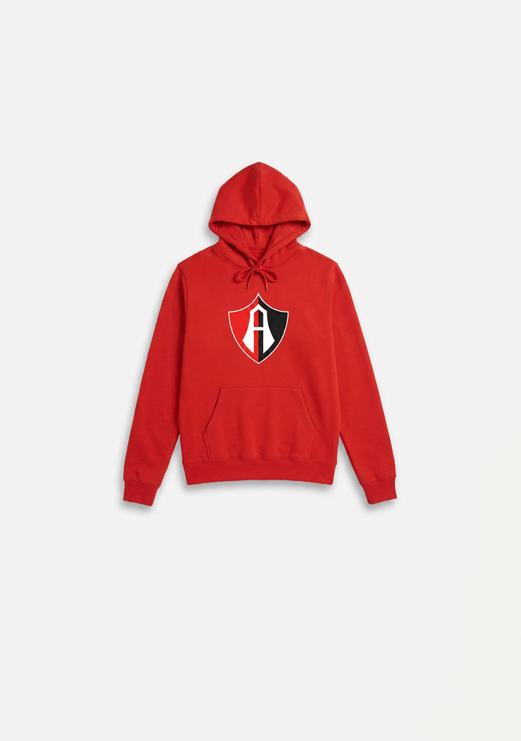 HOODIE ROJA CON CAPUCHA ZORROS